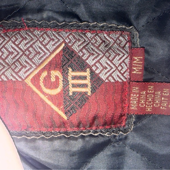 G-III Black Leather Jacket Great Condition - Picture 7 of 8